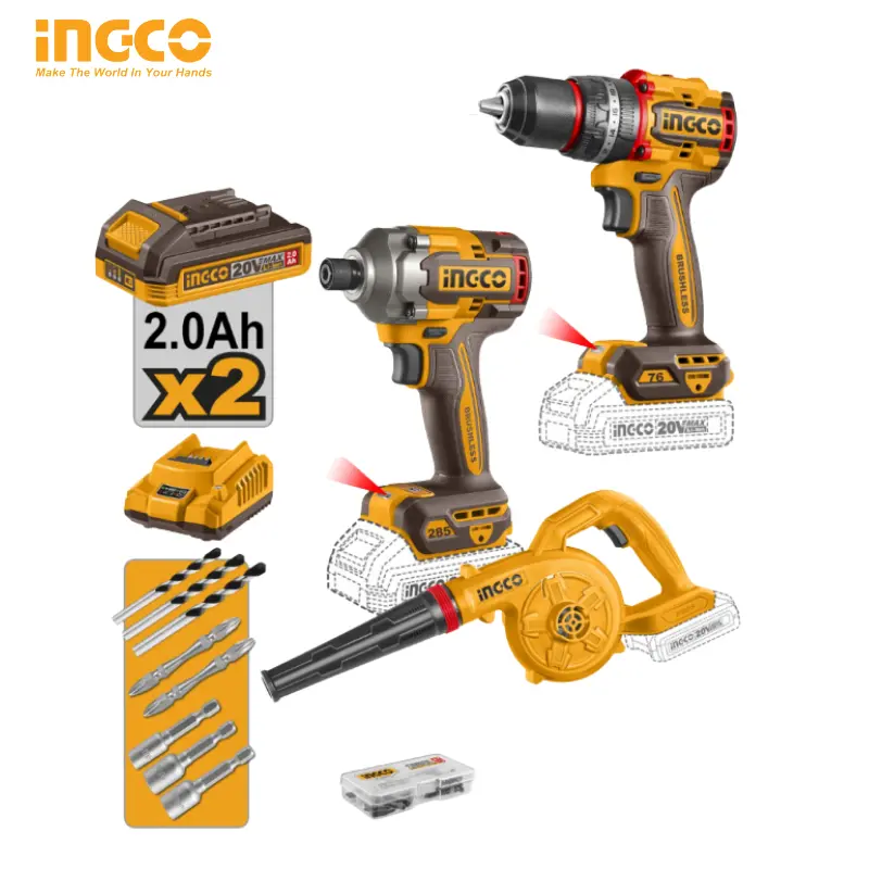 3PCS COMBO KIT INGCO COSLI250182 - 1