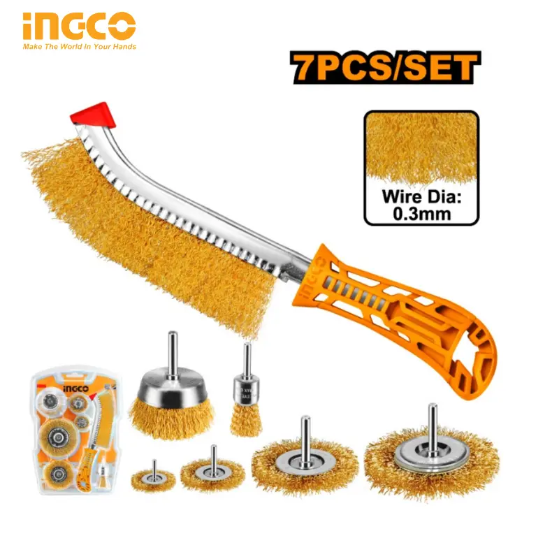 7PCS WIRE BRUSH SET INGCO WB10071 - 1