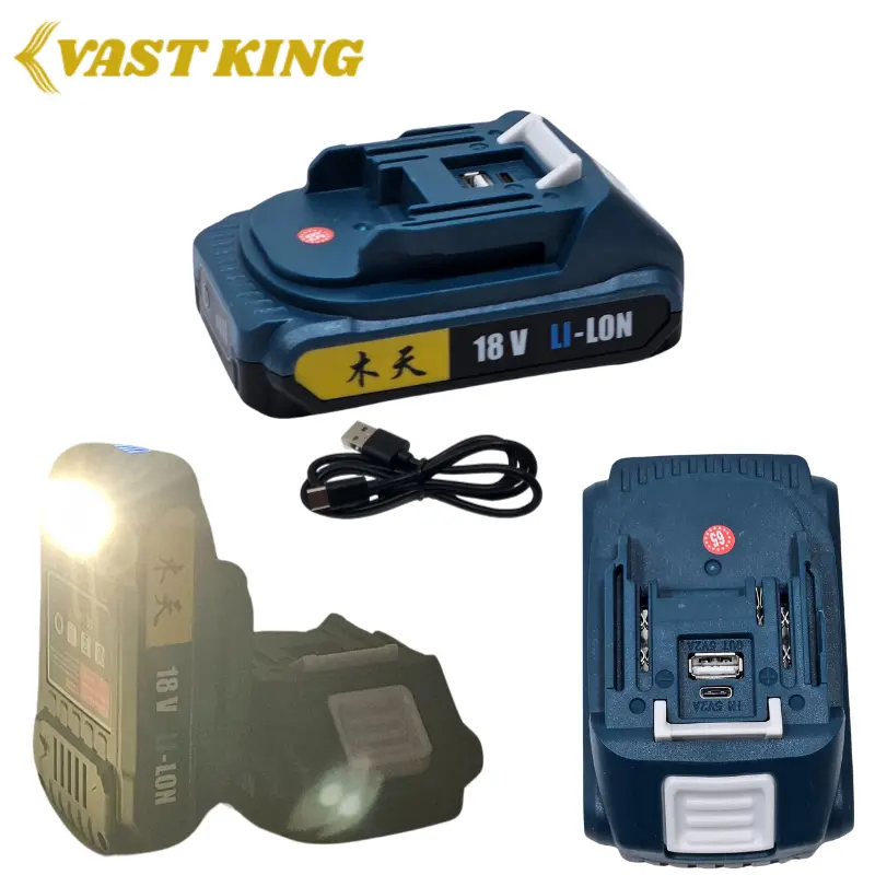 BATTERIE TYPE C AVEC TORCHE 18V VAST KING MMT8-6  - 1