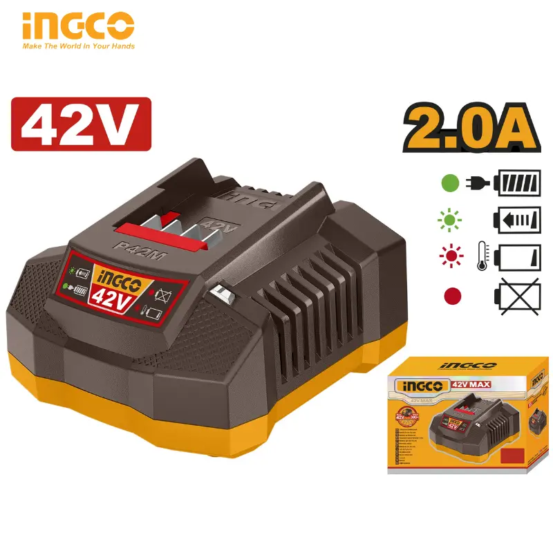 BATTERY CHARGER INGCO 42V 2A FCLI42021 - 1