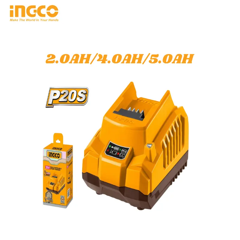 CHARGEUR BATTERIE 2.0AH/4.0AH/5.0AH INGCO FCLI2001 - 1