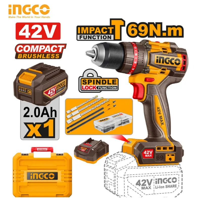 COMPACT BRUSHLESS CORDLESS IMPACT DRILL CIDLI426981 - 1