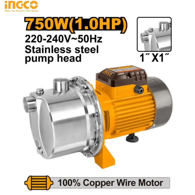 POMPE A EAU 1HP INOX INGCO JPS075082  - 1