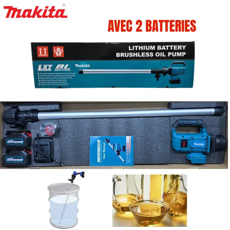 POMPE À HUILE ÉLECTRIQUE 220V MAKITA AVEC 2 BATTERIES SH31-9  - 1
