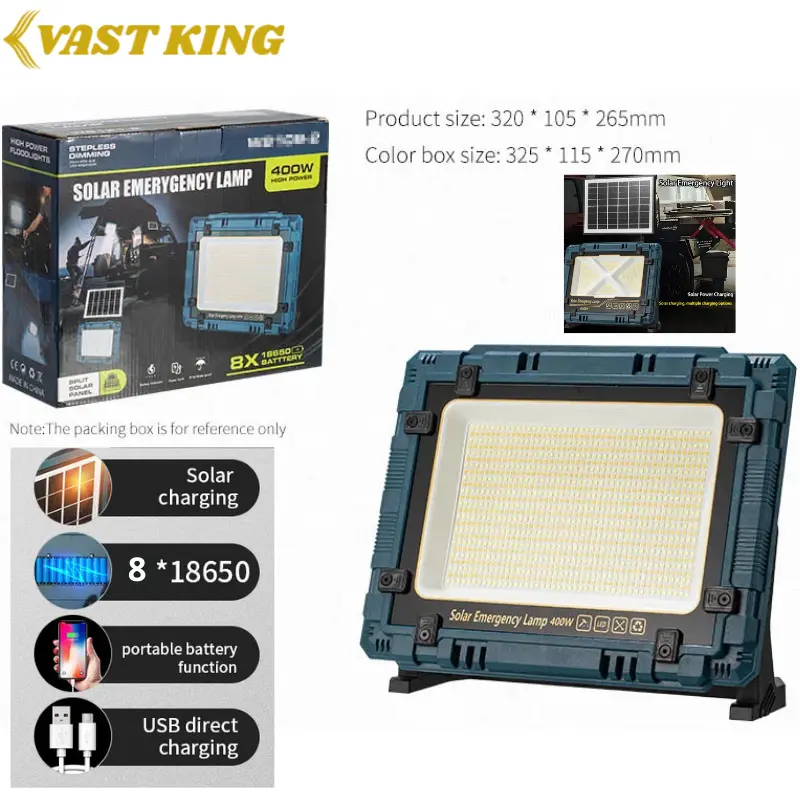 PROJECTEUR SOLAIRE 400W VAST KING MMT8-2  - 1