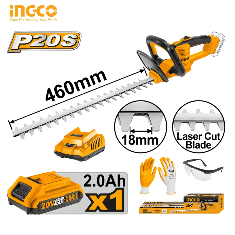 TAILLE-HAIE 20V SANS FIL INGCO CHTLI20461 - 1