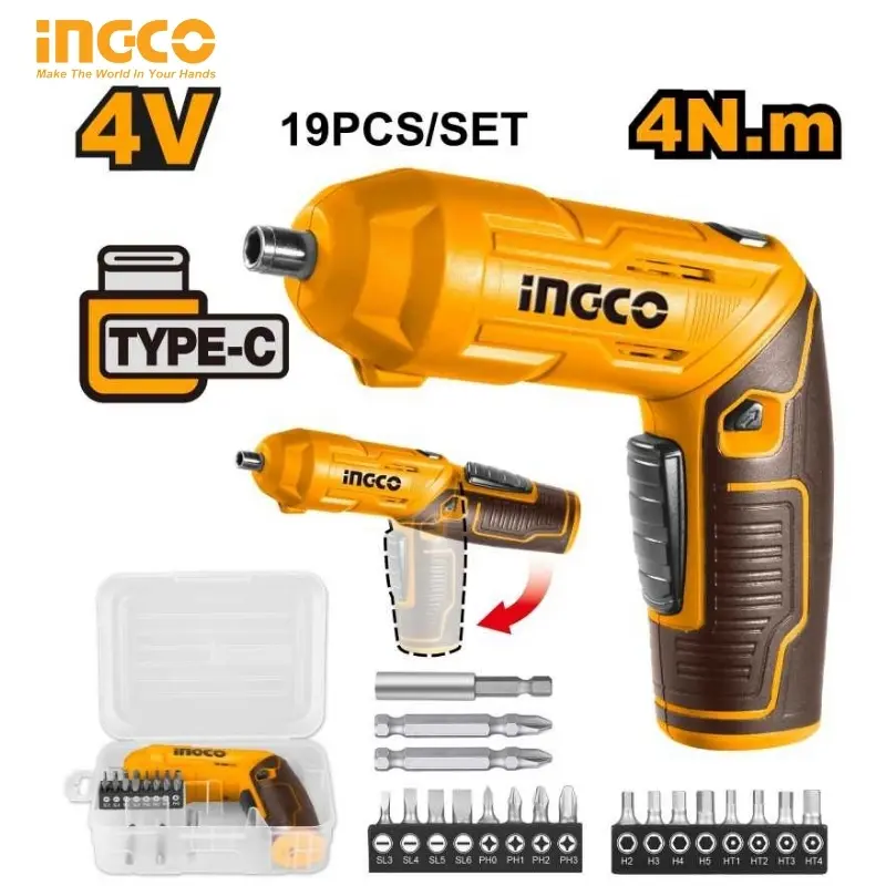 VISSEUSE SANS FIL INGCO 4V TYPE-C CSDLI0442 - 1
