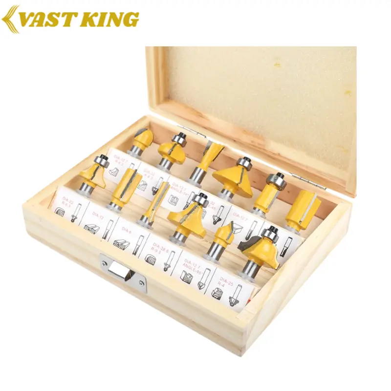 COFFRET DE MÈCHES DE TOUPIE DE TOUPIE POUR DÉFONCEUSE VAST KING 8MM MMT11-16  - 1